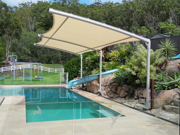 KOEDN Cantilever Structures iKOE Multiportal over pool in modern home gold coast